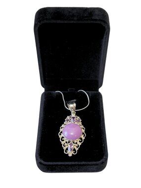Vintage PTI Nepal 925 Sterling Silver Artisan Pendant Necklace